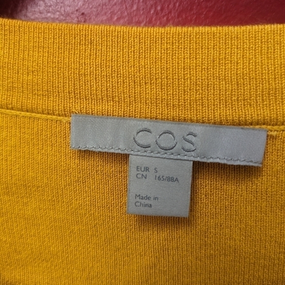 COS Mustard Yellow Sweater Top - Picture 4 of 6